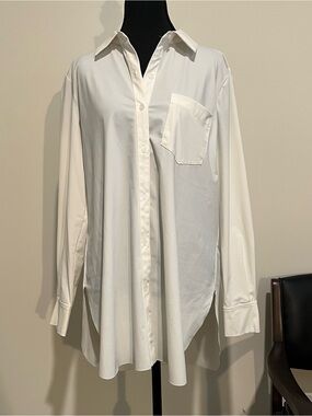 Lysse Oversized White Button-Down Shirt